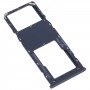 Para Alcatel 1V 2021 Bandeja de tarjeta SIM original + bandeja de tarjeta Micro SD (azul)