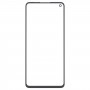 Para OnePlus 9RT 5G MT2110 MT2111 Lente de vidrio exterior de pantalla frontal con OCA ópticamente transparente adhesivo (negro)