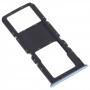 Für OnePlus Nord N200 5G DE2118 / DE2117 SIM -Kartenschale + Micro SD -Kartenschale (blau)