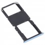 For OnePlus Nord N200 5G DE2118 / DE2117 SIM Card Tray + Micro SD Card Tray (Blue)