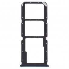 For OnePlus Nord N200 5G DE2118 / DE2117 SIM Card Tray + SIM Card Tray + Micro SD Card Tray (Blue)