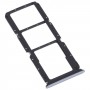 För OnePlus Nord N200 5G DE2118 / DE2117 SIM -kortfack + SIM -kortfack + Micro SD -kortfack (silver)