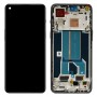 AMOLED LCD -näyttö OnePlus NORD 2T CPH2399 CPH2401 Digitoija Koko kokoonpano kehyksellä (musta)