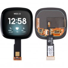 Alkuperäinen LCD -näyttö ja digitoija täysi kokoonpano Fitbit Versa 3 / Fitbit Sense
