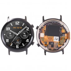 Eredeti LCD képernyő és digitalizáló teljes szerelvény a Huawei Watch GT 2 42mm -es kerethez (fekete)