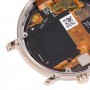 Оригинален LCD екран и дигитализатор Пълен монтаж с рамка за Huawei Watch GT 2 42 мм (злато)