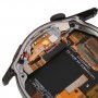 Original LCD-skärm och digitizer full montering med ram för Huawei Watch GT 3 46mm Mil-B19 (svart)