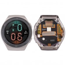 Eredeti LCD képernyő és digitalizáló teljes összeszerelés a Huawei Watch GT 2E HCT-B19 (szürke) Watch-hez.