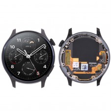 Оригинальный ЖК -экран для xiaomi Watch S1 Pro Digitizer Полная сборка с рамой (черная)