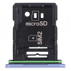 Original SIM -kortfack + SIM -kortfack / Micro SD -kortfack för Sony Xperia 10 III (blå)