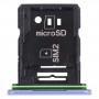 Oryginalna taca karty SIM + taca karty SIM / Micro SD Tacy dla Sony Xperia 10 III (niebieski)