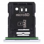 Oryginalna taca karty SIM + taca karty SIM / Micro SD Tacy dla Sony Xperia 10 III (biały)