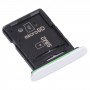 מגש כרטיס SIM מקורי + מגש כרטיס SIM / מגש כרטיס SD של מיקרו עבור Sony Xperia 10 III (לבן)