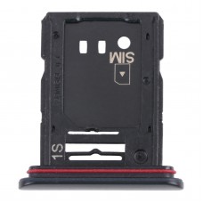 SONY Xperia 10 III用のSIMカードトレイ +マイクロSDカードトレイ（黒）
