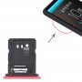 SIM -kártya tálca + Micro SD kártya tálca a Sony Xperia 10 III -hez (piros)