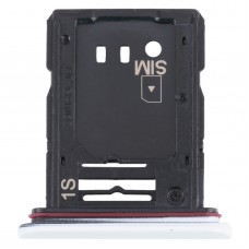 Bandeja de tarjetas SIM + bandeja de tarjeta micro SD para Sony Xperia 10 III (blanco)