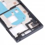 შუა ჩარჩო ბეზელის ფირფიტა Sony Xperia x კომპაქტისთვის (შავი)