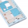 Piastra di cornice a cornice centrale per Sony Xperia x compact (blu)
