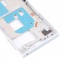 Placa de bisel de marco medio para Sony Xperia X Compact (blanco)
