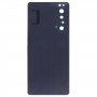 כיסוי אחורי סוללה מקורי עם כיסוי עדשת המצלמה עבור Sony Xperia 1 II (שחור)