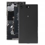 ორიგინალური ბატარეის უკანა საფარი კამერის ობიექტივის საფარით Sony Xperia XZ1 კომპაქტისთვის (შავი)