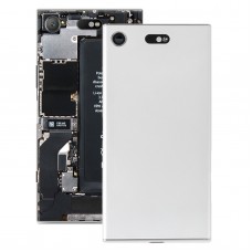 Sony Xperia XZ1 Compact（Silver）のカメラレンズカバー付きのオリジナルバッテリーバックカバー