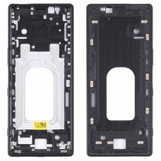 För Sony Xperia 1 Original Middle Frame Bezel Plate (svart)