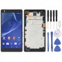 Original LCD Screen For Sony Xperia Z2a D6563 Digitizer Full Assembly with Frame(Black)