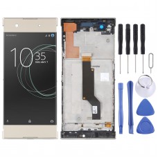 Original LCD Screen For Sony Xperia XA1 G3116 Digitizer Full Assembly with Frame(Gold)