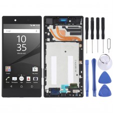 Sony Xperia Z5 Premium E6853 digiteerija täiskoostu algne vedelkristallekraani ekraan (must) koos raamiga (must)