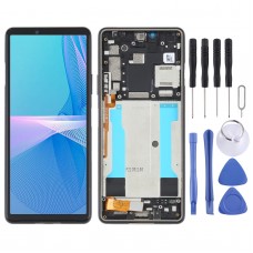 Original LCD Screen For Sony Xperia 10 III SO-52B Digitizer Full Assembly with Frame (Black)