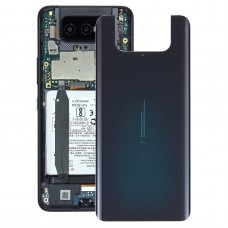 Couvercle arrière de la batterie en verre pour Asus Zenfone 7 Pro ZS671KS (Black de jet)