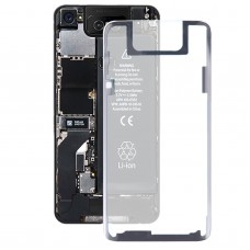 Tapa trasera de batería transparente con adhesivo para Asus Zenfone 6 ZS630KL (transparente)