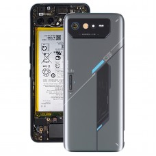 Glass Battery Back Cover for Asus ROG Phone 6 AI2201-C AI2201-F(Grey)