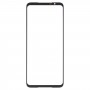 Für ASUS ROG Phone 5S / 5S Pro ZS676Ks Frontbildschirme Außenglaslinse mit OCA optisch klare Kleber (schwarz)