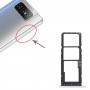 Для Asus Zenfone 7 ZS670KS SIM -лоток для SIM -карт + лоток для SIM -карт + лоток для карт Micro SD (срібло)
