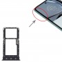 За Motorola Moto G62 5G / Moto G62 India Sim Card Tray + SIM / Micro SD карта тава (черна)