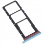 For Motorola Moto G22 SIM Card Tray + SIM Card Tray + Micro SD Card Tray (Blue)