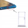 For Motorola Moto One Fusion Plus Original SIM Card Tray + Micro SD Card Tray (White)