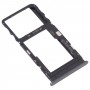 ორიგინალი SIM ბარათის უჯრა + მიკრო SD ბარათის უჯრა TCL 10L/10 LITE T770H T770B (შავი)