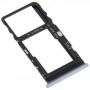 Original SIM Card Tray + Micro SD Card Tray for TCL 10L/10 Lite T770H T770B(Silver)