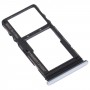 Oryginalna taca karty SIM + Micro SD Tray dla TCL 10L/10 Lite T770H T770B (srebrny)