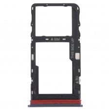 For TCL 30 V 5G Original SIM Card Tray + Micro SD Card Tray(Black)