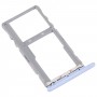For TCL 10 SE T766H Original SIM Card Tray + SIM / Micro SD Card Tray (Purple)