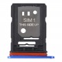 TCL 10 Plus -yritykselle Original SIM -korttitarra + SIM / Micro SD -korttilokero (sininen)