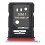 TCL 10 პლუს ორიგინალი SIM ბარათის უჯრა + SIM / MICRO SD ბარათის უჯრა (მეწამული)