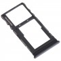 For TCL 20 5G Original SIM Card Tray + SIM / Micro SD Card Tray (Black)