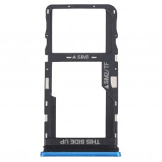 За TCL 20 5G оригинална тава за SIM карта + SIM / Micro SD карта (синя)