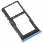 Dla TCL 20 5G Oryginalna taca karty SIM + Taca karty SIM / Micro SD (niebieska)