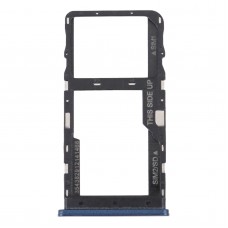 For TCL 20 R 5G Original SIM Card Tray + Micro SD Card Tray (Blue)